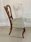Antique Victorian Carved Walnut Side Chairs, 1850s, Set of 2 6