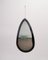 Itailan Wall Drop Mirror with Gray Mirrored Glass, 1970s 7