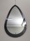 Itailan Wall Drop Mirror with Gray Mirrored Glass, 1970s 2