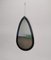 Itailan Wall Drop Mirror with Gray Mirrored Glass, 1970s 8