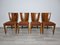 Art Deco Dining Chairs attributed to Jindrich Halabala, 1940s, Set of 4, Image 4
