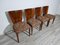 Art Deco Dining Chairs attributed to Jindrich Halabala, 1940s, Set of 4 16