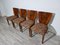 Art Deco Dining Chairs attributed to Jindrich Halabala, 1940s, Set of 4 2