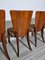 Art Deco Dining Chairs attributed to Jindrich Halabala, 1940s, Set of 4 20