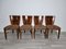 Art Deco Dining Chairs attributed to Jindrich Halabala, 1940s, Set of 4 1