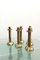 Vintage Italian Brass Candleholders, 1970s, Set of 4 7