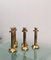 Vintage Italian Brass Candleholders, 1970s, Set of 4 6