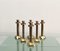 Vintage Italian Brass Candleholders, 1970s, Set of 4 5