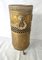 Brass Umbrella Stand with Lion Handles and Female Figures 5