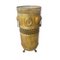 Brass Umbrella Stand with Lion Handles and Female Figures, Image 1