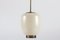 Opaline Glass Pendant Lamp by Bent Karlby for Lyfa, 1960s 1