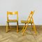 Vintage Italian Folding Chairs in Beech & Seagrass, 1970s, Set of 2 7