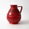 Pichet Rimini Vintage en Céramique Rouge de Ceramiche Minerva, 1970s 6