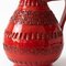 Jarra Rimini vintage de cerámica roja de Ceramiche Minerva, años 70, Imagen 2