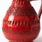 Vintage Rimini Red Ceramic Jug from Ceramiche Minerva, 1970s 2