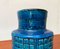 Vaso Rimini Mid-Century in ceramica blu di Aldo Londi per Bitossi, Immagine 5