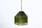 Glass & Brass Pendant Lamp by Carl Fagerlund for Orrefors, 1960s 2