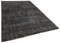 Black Overdyed Wool Rug, Image 2