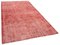 Red Overdyed Wool Rug 2