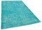 Turkish Turquoise Overdyed Rug 2