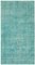 Turkish Turquoise Overdyed Rug 1