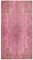 Pink Overdyed Wool Rug, Image 1