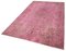 Pink Overdyed Wool Rug 3