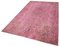 Pink Overdyed Wool Rug, Image 3