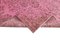 Pink Overdyed Wool Rug 6