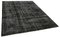 Black Overdyed Wool Rug, Image 2