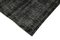 Black Overdyed Wool Rug, Image 4