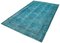 Turkish Turquoise Overdyed Rug 3