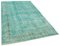 Turquoise Overdyed Wool Rug, Image 2