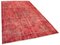 Türkischer Rot Überfärbter Teppich 2