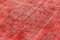 Türkischer Rot Überfärbter Teppich 5