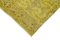 Alfombra de pasillo vintage sobreteñida en amarillo, Imagen 4