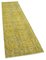 Vintage Yellow Overdyed Runner Rug, Image 2