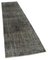 Black Overdyed Runner Rug, Image 2