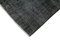 Black Overdyed Runner Rug, Image 4