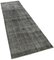 Vintage Grey Overdyed Runner Rug, Image 2