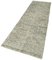 Alfombra de pasillo vintage sobreteñida en gris, Imagen 3