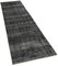 Black Overdyed Runner Rug, Image 2