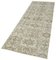 Vintage Beige Overdyed Runner Rug 3