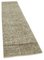 Vintage Beige Overdyed Runner Rug, Image 2