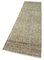 Vintage Beige Overdyed Runner Rug, Image 3