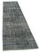 Turkish Grey Overdyed Runner Rug 2