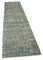 Vintage Grey Overdyed Runner Rug 2