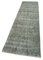 Vintage Grey Overdyed Runner Rug, Image 3