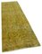 Tapis de Couloir Vintage Surteinté Jaune 2