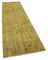 Vintage Yellow Overdyed Runner Rug 2